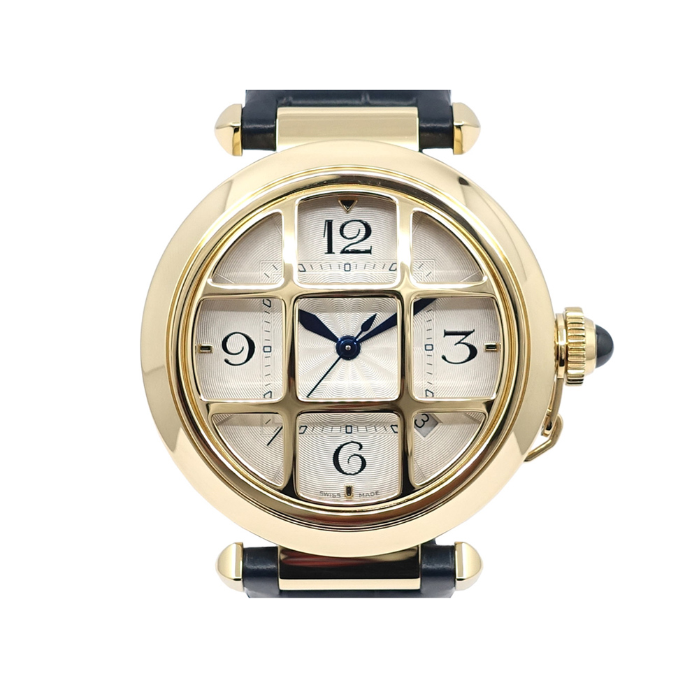 カルティエ CARTIER パシャ グリッド 41mm 750YG×レザー WGPA0019 自動巻き