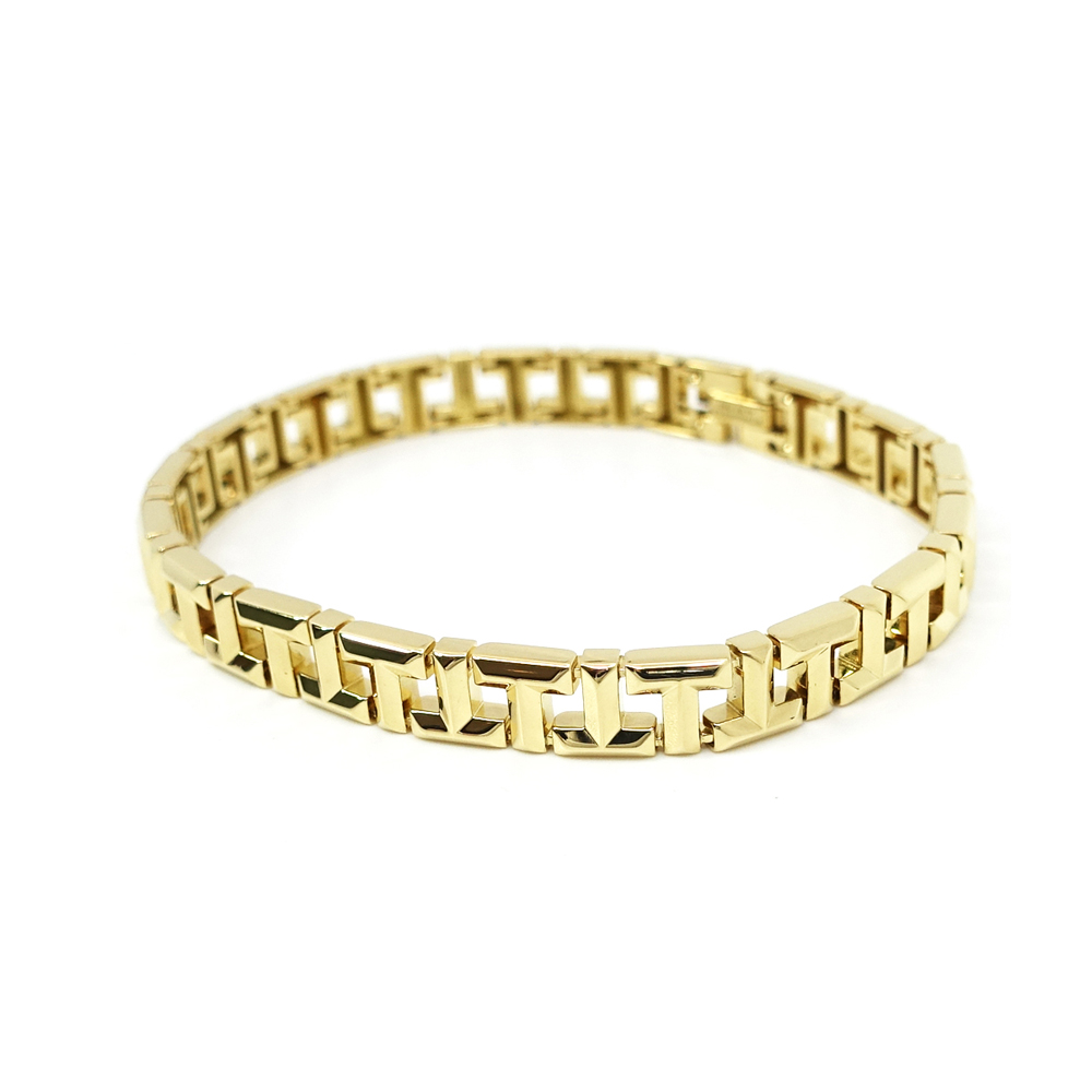 ティファニー TIFFANY 750YG T トゥルー ナロー ブレスレット K18YG