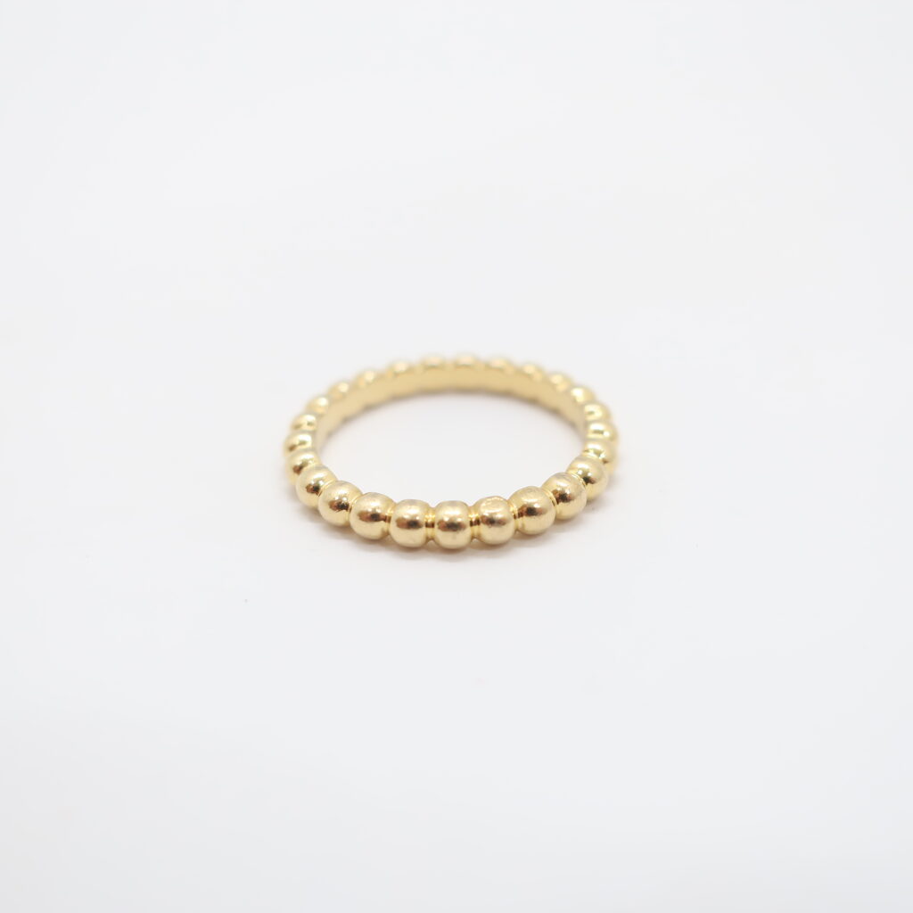 ヴァンクリーフ＆アーペル ペルレ リング ミディアム VCARF69300 K18YG イエローゴールド