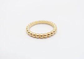 ヴァンクリーフ＆アーペル ペルレ リング ミディアム VCARF69300 K18YG イエローゴールド