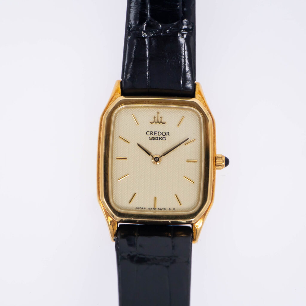 SEIKO CREDOR セイコー クレドール 5A70-3A30 レディース クォーツ 18KT/革