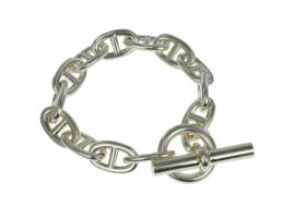 エルメス シェーヌダンクルTGM 13コマ ブレスレット Ag925