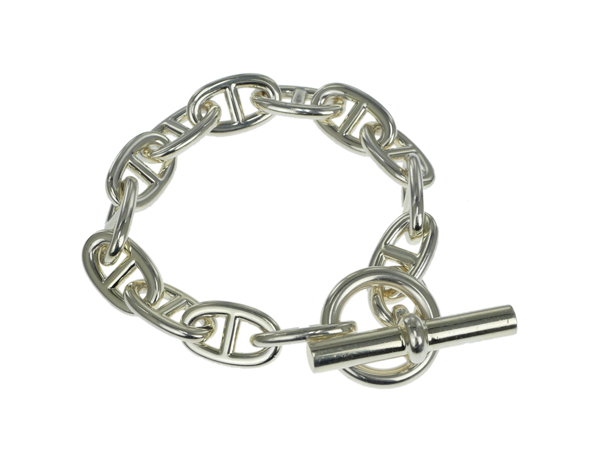 エルメス シェーヌダンクルTGM 13コマ ブレスレット Ag925