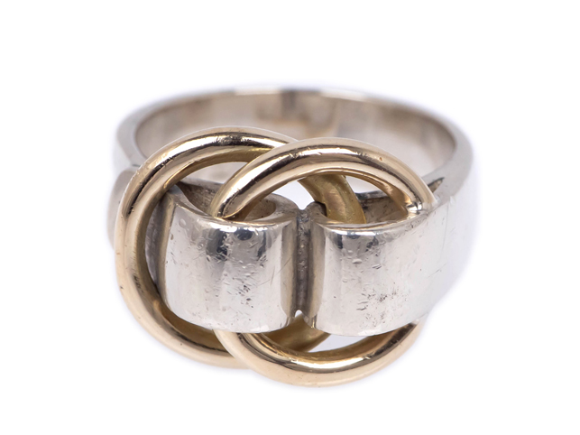 HERMES エルメス ドゥザノーリング Ag925/750YG