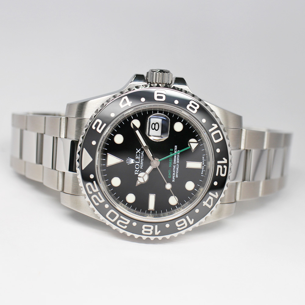 ロレックス GMTマスターII 116710LN M番 ブラック SS 保証書付き 2011年