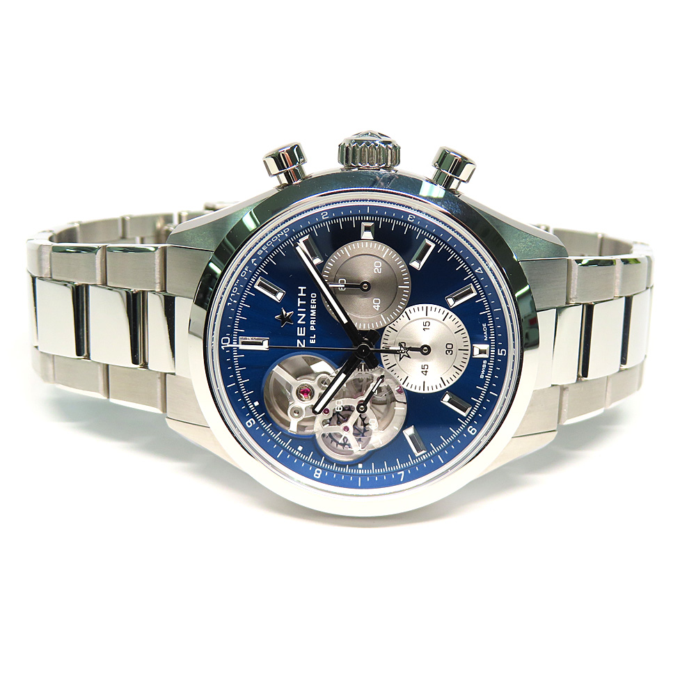 ゼニス クロノマスター オープン ブティックエディション 03.3300.3604/51.M3300 ブルー エルプリメロ