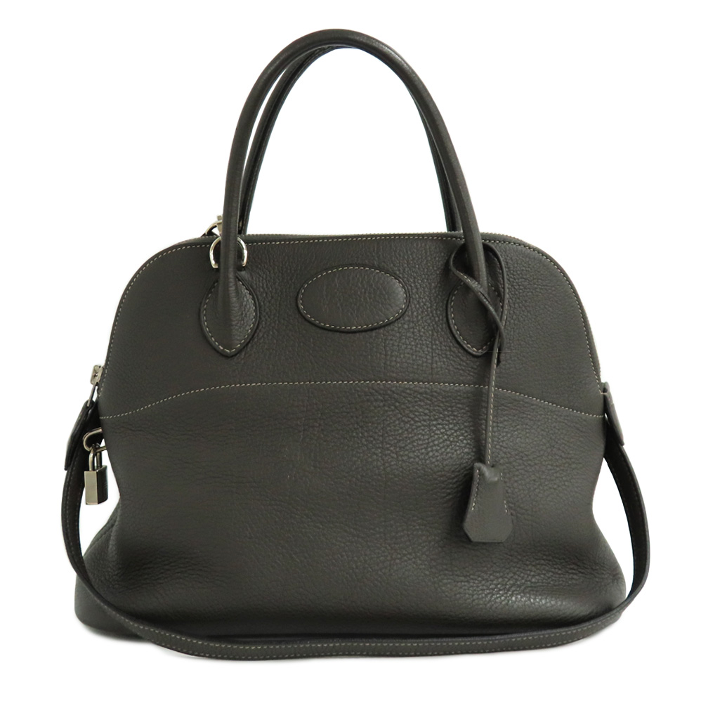 エルメス ボリード31 トゴ グレー I刻印 2005年製造 シルバー金具