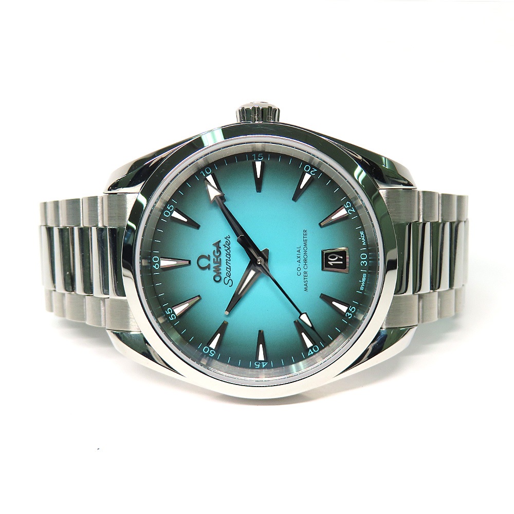 オメガ シーマスター アクアテラ 150M ターコイズ コーアクシャル クロノメーター 220.10.38.20.03.005