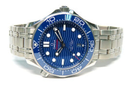 オメガ シーマスター ダイバー 300M ブルー コーアクシャル クロノメーター 210.30.42.20.03.001