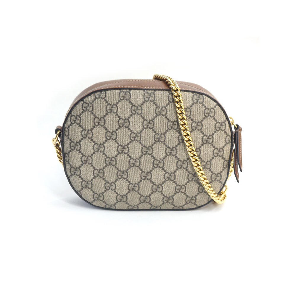 グッチ GUCCI GGスプリーム チェーンショルダーバッグ ベージュ ブラウン 409535