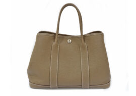 エルメス HERMES ガーデンパーティTPM エトゥープ ネゴンダ C刻印