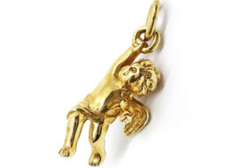 ティファニー TIFFANY ペンダント トップ ケルビム 天使 エンジェル チャーム 750YG