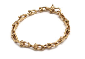 ティファニー ハードウェア ブレスレット スモールリンク 750YG