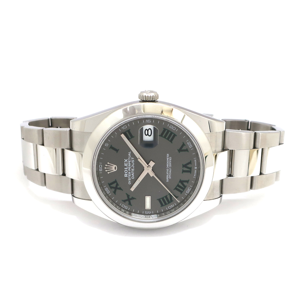 ロレックス デイトジャスト 126300 スレートローマン ステンレス 41mm オイスターブレス