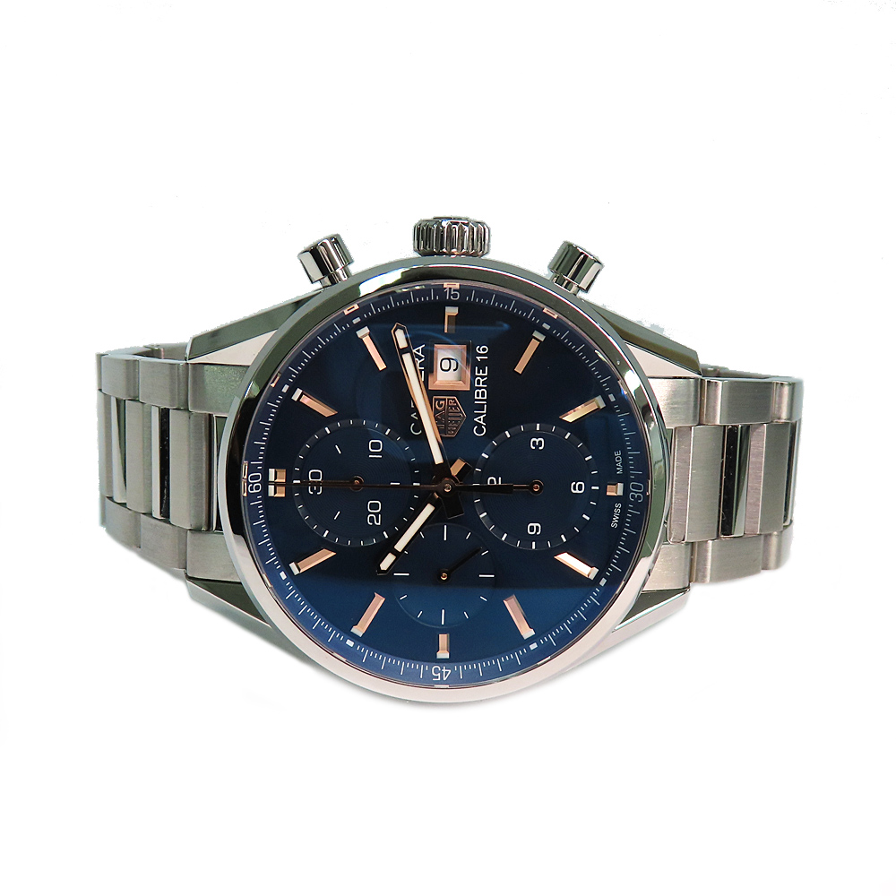 タグホイヤー カレラ キャリバー16 クロノグラフ リミテッドエディション CBK2115.BA0715 ブルー 保証書付