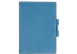 HERMES エルメスの手帳カバー アジェンダPM スイフト ブルージーン □J刻印