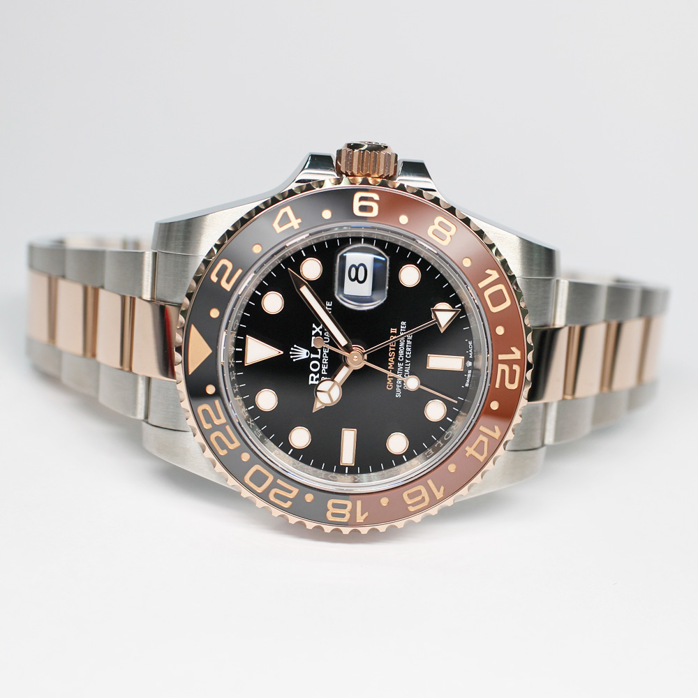 ロレックス GMTマスターII 126711CHNR ランダム ブラック SS RG 自動巻き メンズ 保証書付き 2023年