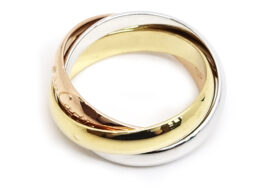 カルティエ CARTIER トリニティ リング 750YG WG PG 3カラー クラシック