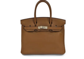 エルメス HERMES バーキン30 アルザン □M刻 トリヨンクレマンス シルバー金具