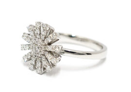 ダミアーニ DAMIANI マルゲリータ ダイヤモンド リング 750WG パヴェダイヤ