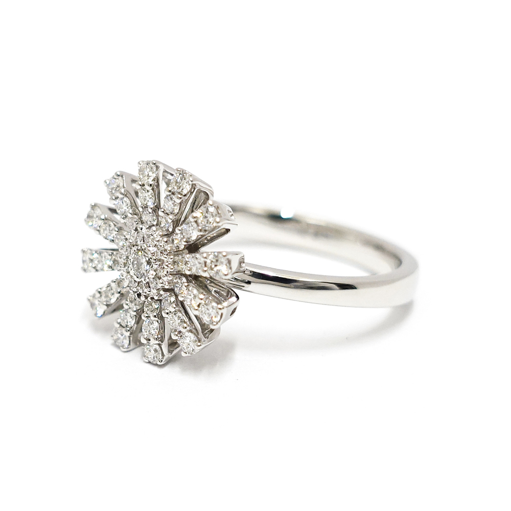 ダミアーニ DAMIANI マルゲリータ ダイヤモンド リング 750WG パヴェダイヤ