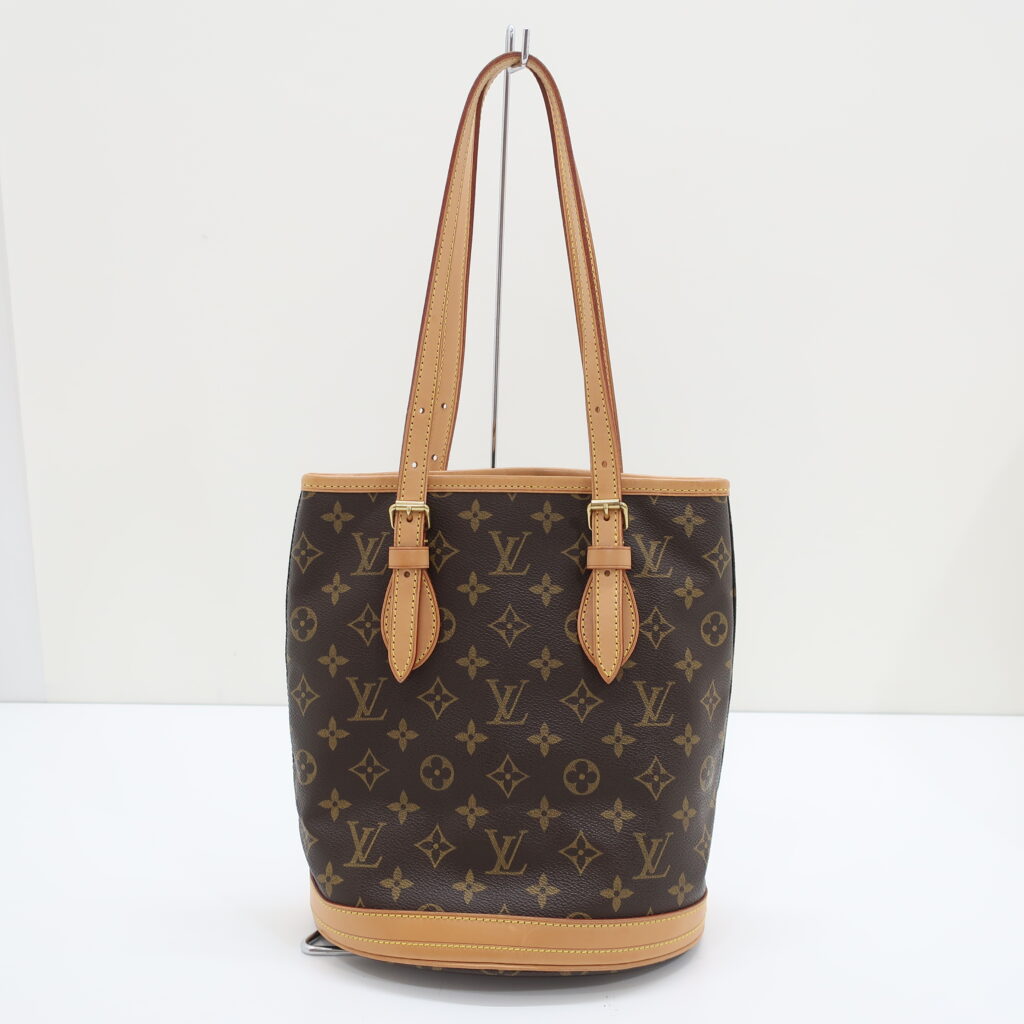 ルイヴィトン LOUIS VUITTON  プチ バケット PM ポーチ付き モノグラム M42238