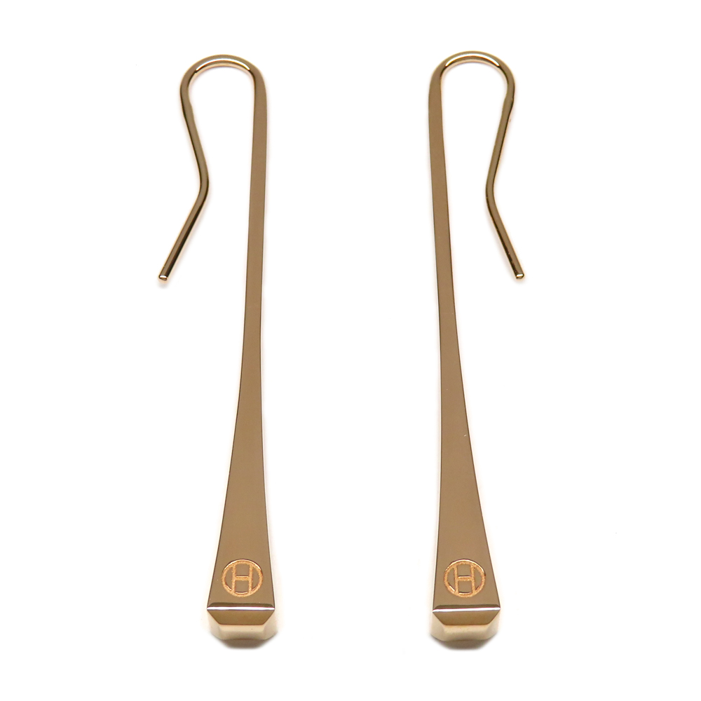 エルメス クルードフォルジュ ピアス H122510B Au750 K18 PG ピンクゴールド