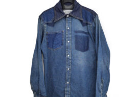 メゾンマルジェラ ウエスタン デニム ボタン シャツ サイズ38 S50DL0503