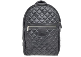 シャネル コココクーン バックパック キルティング ナイロン ブラック A92886