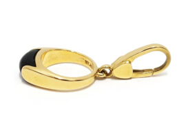 ブルガリ BVLGARI トロンケット オニキス チャーム 750YG