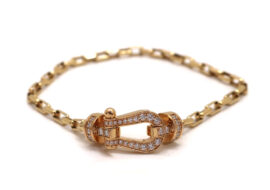 フレッド フォース10 MM ブレスレット ダイヤモンド 0B0074-000 K18 ピンクゴールド