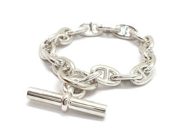 エルメス シェーヌダンクル MM 17コマ ブレスレット シルバー メンズ レディース