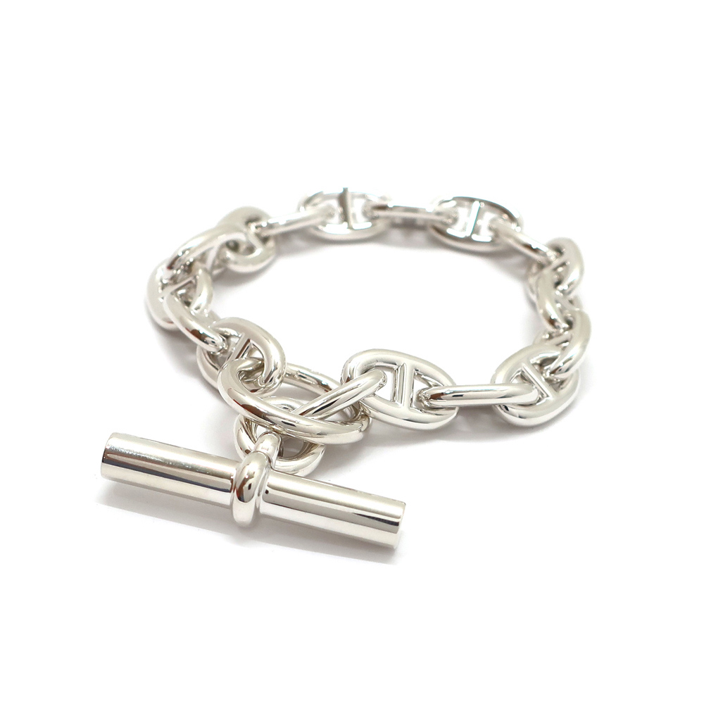 エルメス シェーヌダンクル MM 17コマ ブレスレット シルバー メンズ レディース