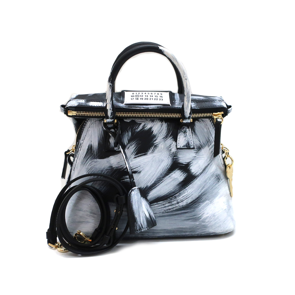 メゾンマルジェラ 5AC ビアンケット ミニ ハンドバッグ ショルダー レザー