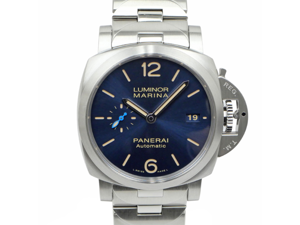 パネライ ルミノールマリーナ 42mm PAM01028 V番 ブルー SS 自動巻き