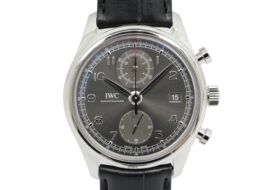 IWC ポルトギーゼ クロノグラフ クラシック IW390404 グレー SS/レザー 自動巻き