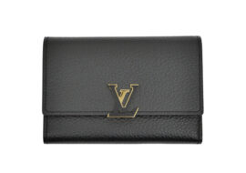 ルイヴィトン ポルトフォイユ カプシーヌ M62157 RFID トリヨンレザー ノワール/ホットピンク