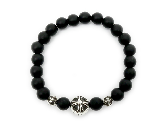 CHROME HEARTS クロムハーツ オニキス ビーズ ブレスレット 2354-304-6400-9150 国内正規品