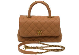 CHANEL シャネル ココハンドル XS キャビア ブラウン A92990 2way バッグ