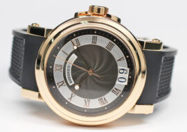 ブレゲ マリーンII ラージデイト 5817BR/Z2/5V8 グレー RG ラバー 自動巻き