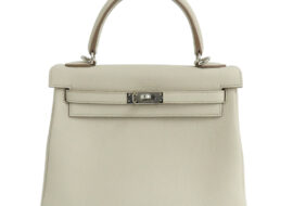 エルメス ケリー25 ベトン トゴ 内縫い シルバー金具 W刻印 ハンドバッグ ストラップ2本