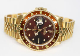 ロレックス GMTマスター 16758 83番 ブラウン YG 自動巻き メンズ ジュビリー フジツボ