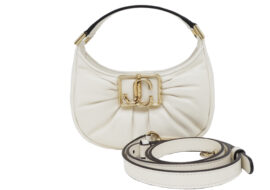 ジミーチュウ Edie Hobo Mini 2WAY ショルダーバッグ ハンド ホワイト