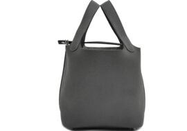 エルメス ピコタンロックPM 18 グラファイト シルバー金具 トリヨンモーリス U刻印