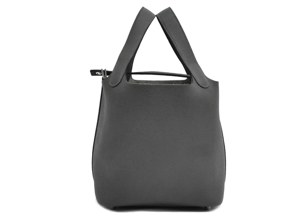 エルメス ピコタンロックPM 18 グラファイト シルバー金具 トリヨンモーリス U刻印