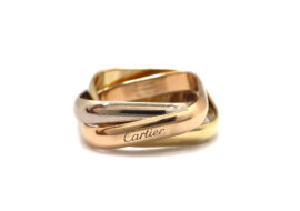 カルティエ トリニティ クッションリング B4240600 K18 #51 指輪 ジュエリー レディース
