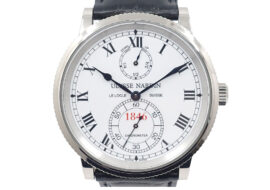 ユリスナルダン ULYSSE NARDIN マリーン クロノメーター 1846 150周年記念 世界限定250本 エナメル WG 自動巻き 260-22 社外ベルト