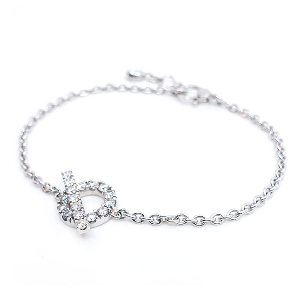 エルメス HERMES フィネス ダイヤモンド 0.55ct ブレスレット 750WG