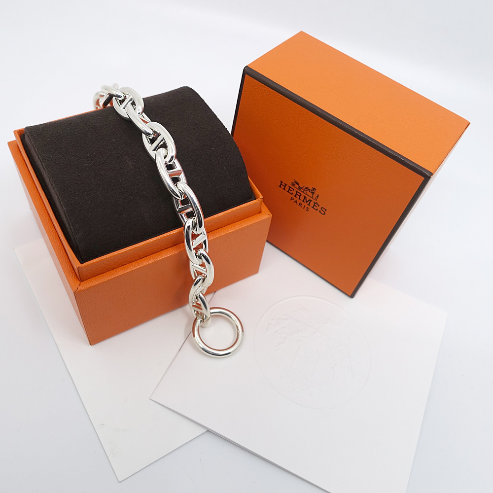 エルメス HERMES ブレスレット シェーヌダンクルGM 12コマ Ag925