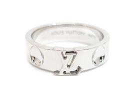 ルイヴィトン LOUIS VUITTON アンプラント LV リング Q9K97E 750WG